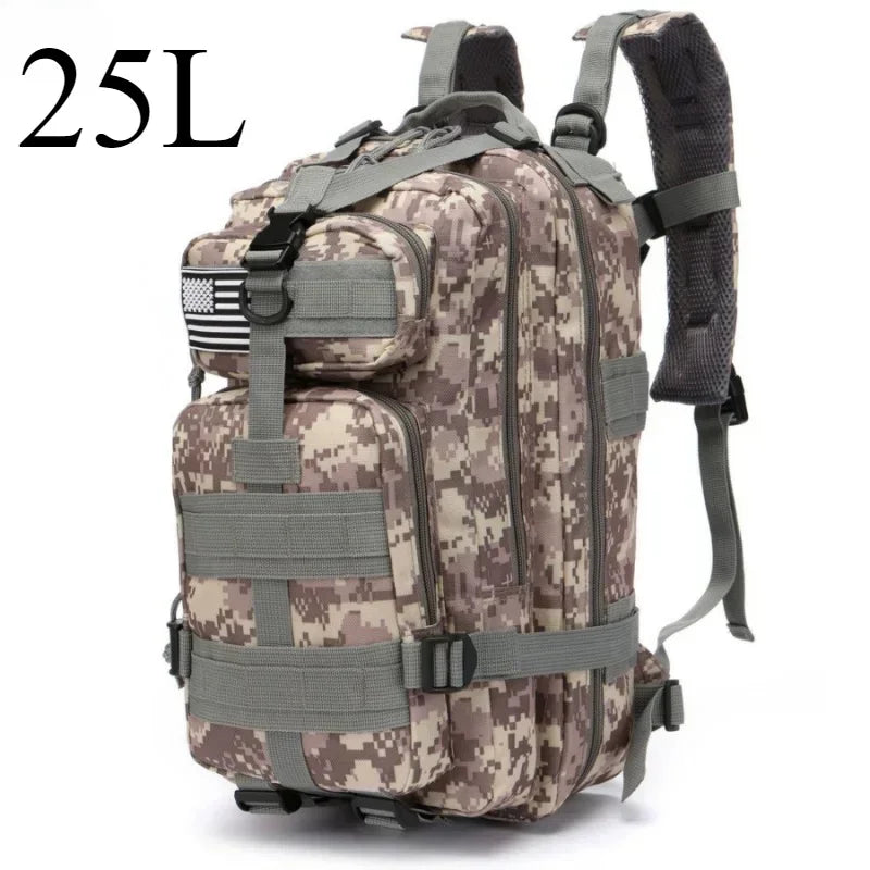 25L or 50L MOLLE Tactical Hiking Backpack