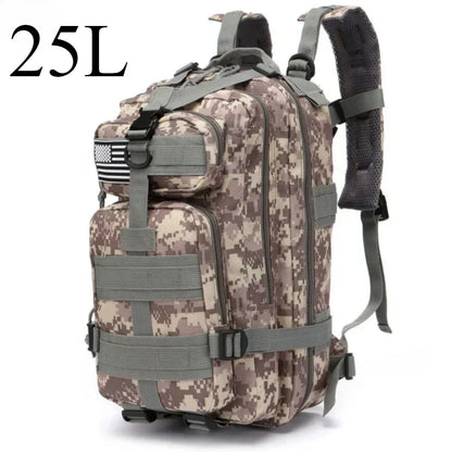 25L or 50L MOLLE Tactical Hiking Backpack