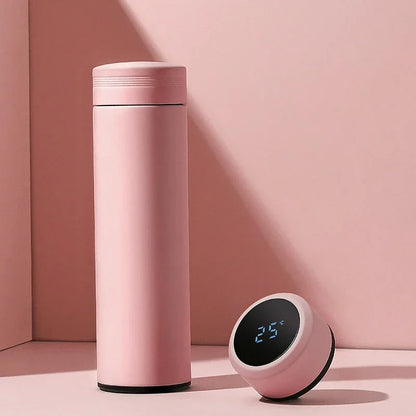 500ml Stainless Steel Temperature Display Thermos Bottle