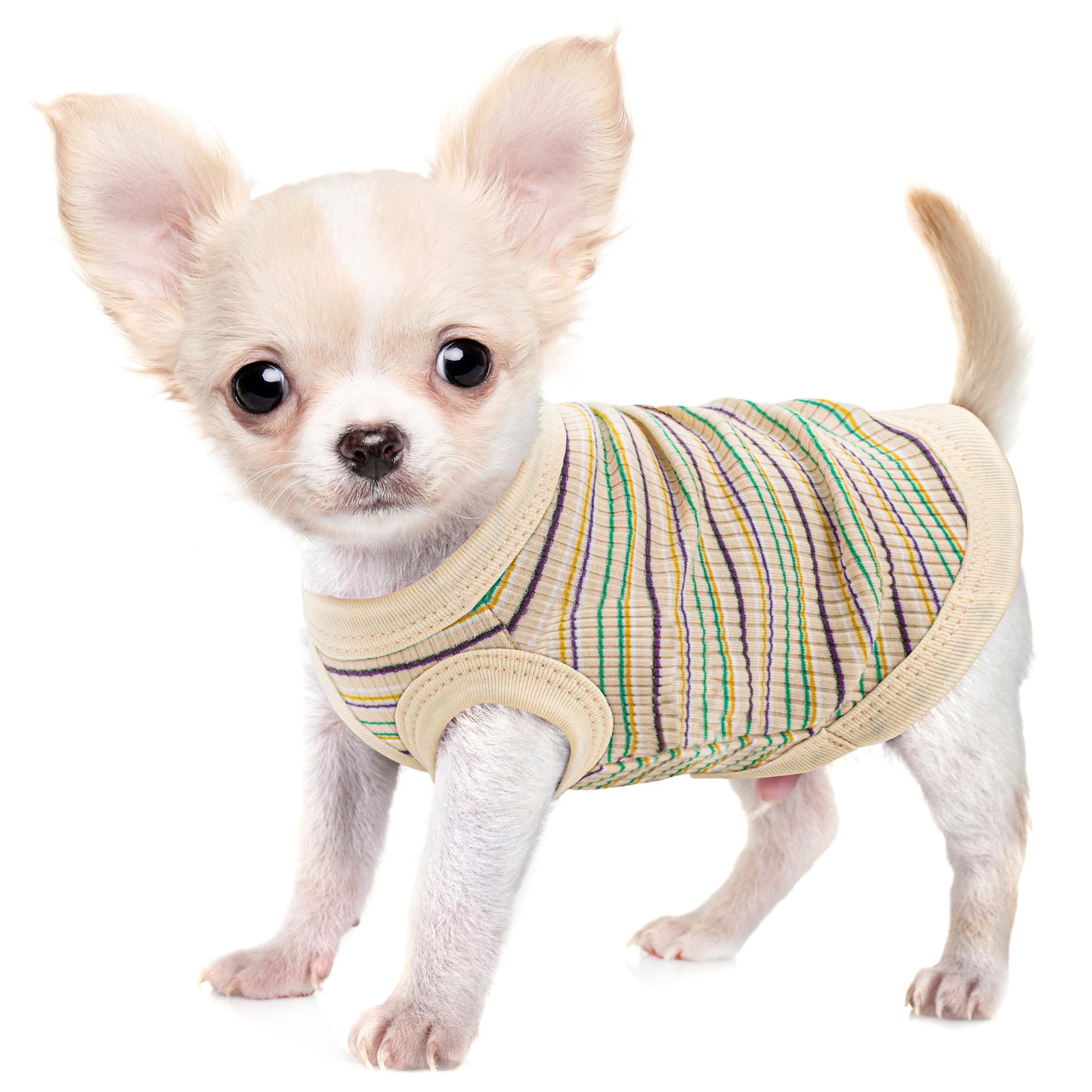 Pink Rib Dog Shirt Vest for Small Dogs & Puppies