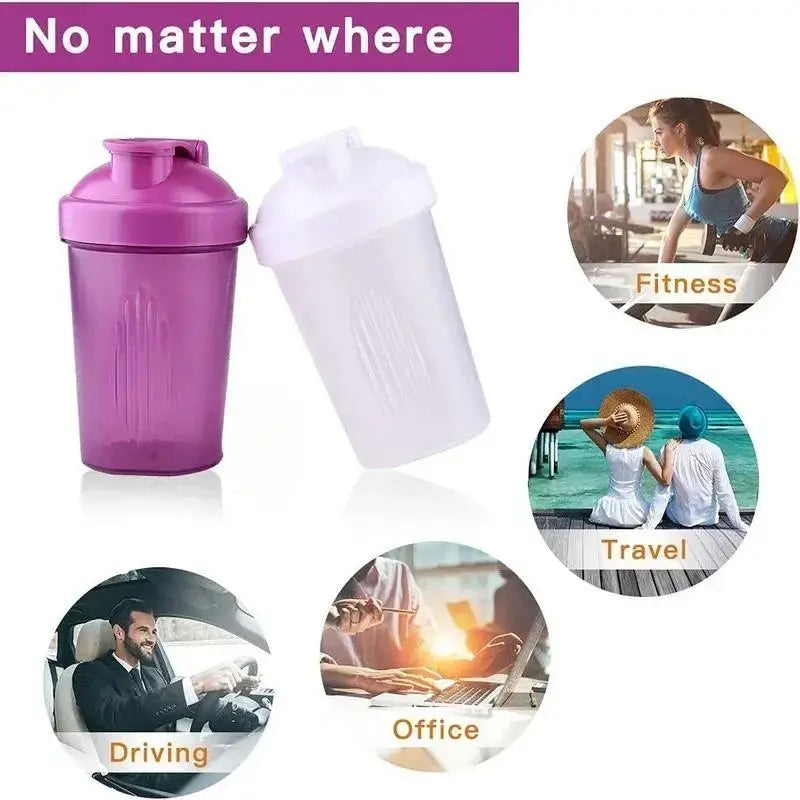 400ml BPA Free Protein Shaker Bottle with Mixing Ball