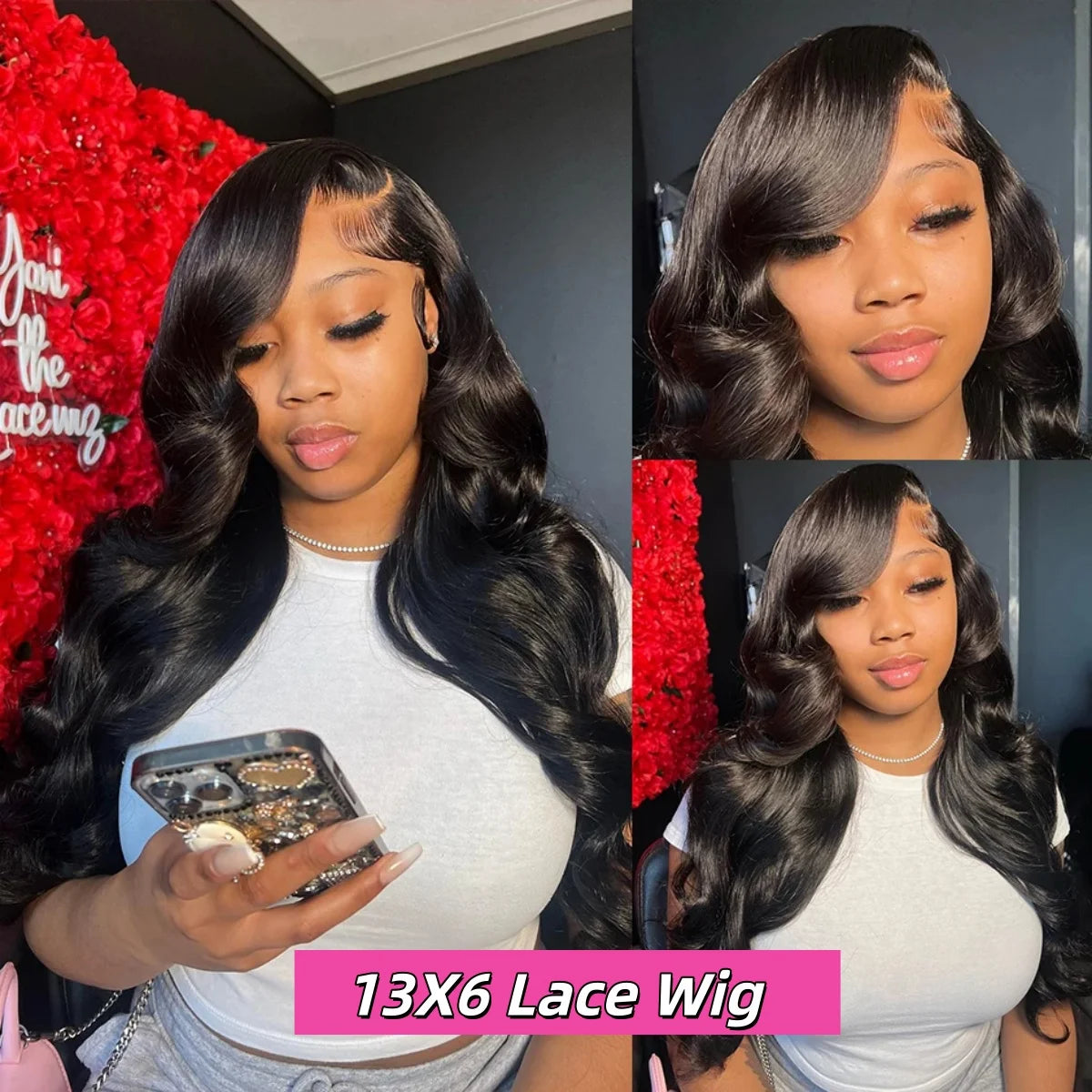 Body Wave 13x6 HD Lace Front Human Hair Wig 5x5 Closure Wig