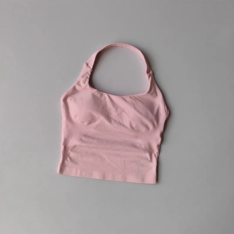 Women's Halter High Support Yoga Sports Bra