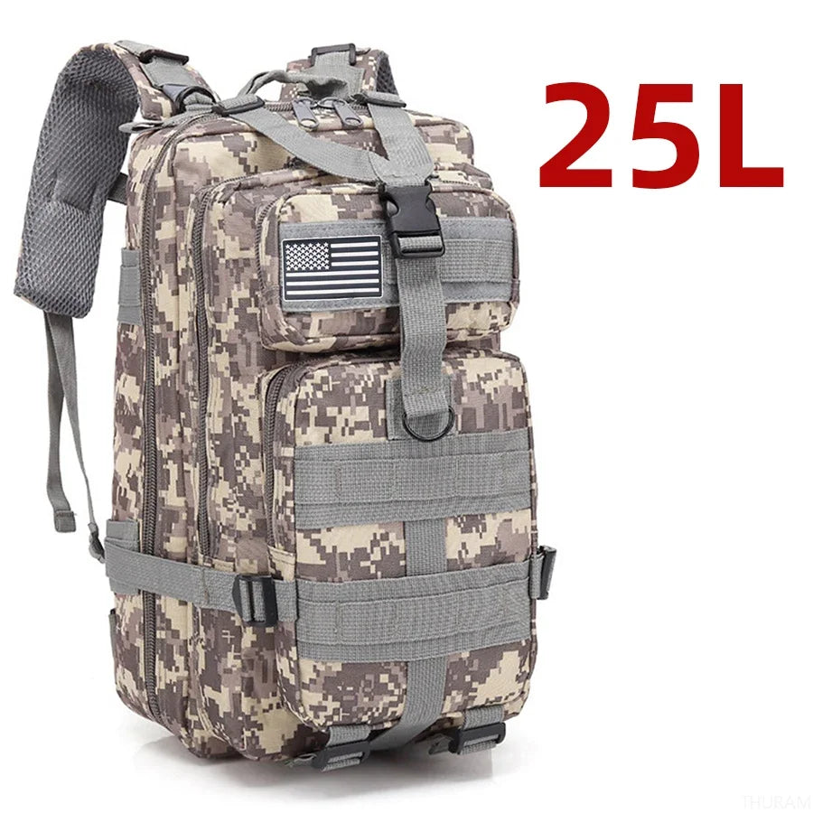 25L or 50L Waterproof Tactical Hiking Backpack