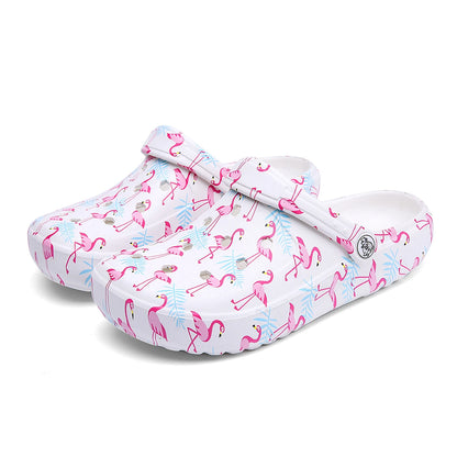 Women’s Tie Dye EVA Garden Clogs Lightweight Non Slip Beach Slides