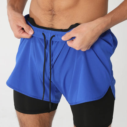 Men's Quick Dry 2 in 1 Running Shorts