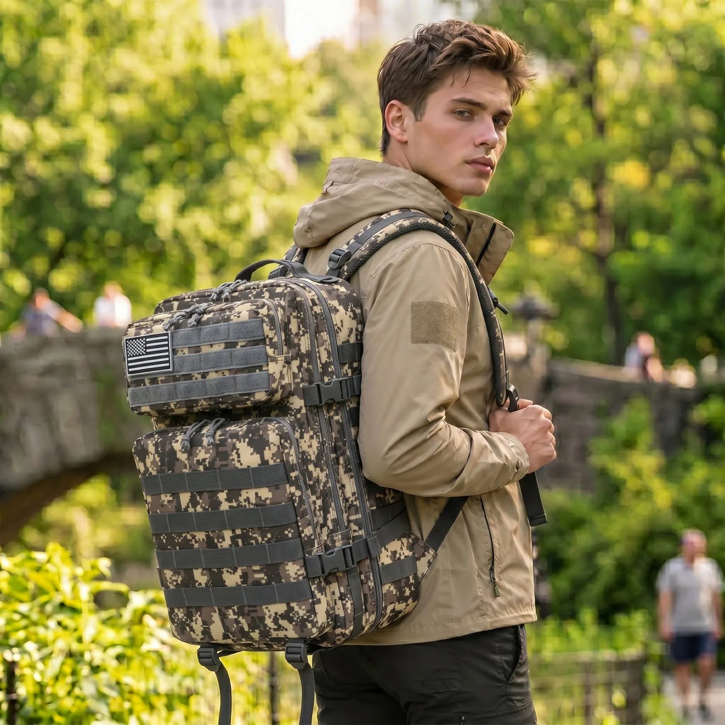 45L MOLLE Tactical Travel and Hiking Backpack