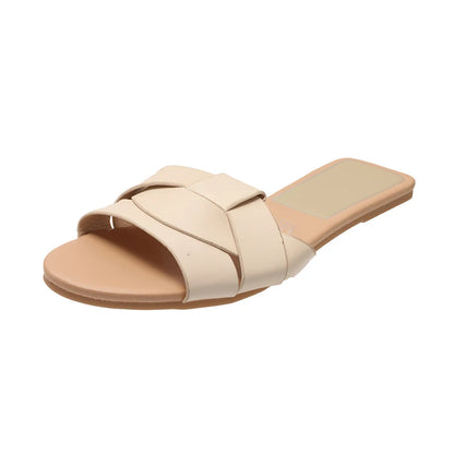 Women’s Solid Color Fashion Summer Slippers Lightweight Shoes