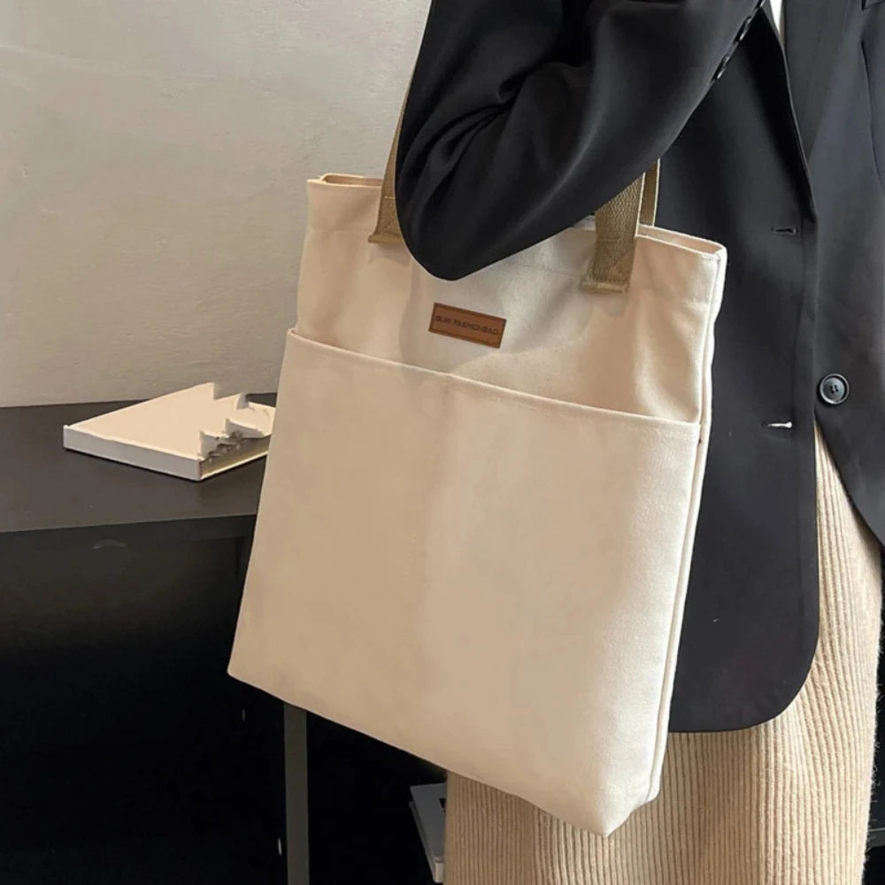 Women’s Large Capacity Canvas Tote Bag Commuter Handbag