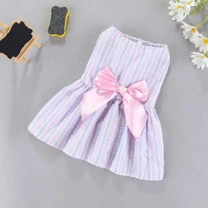 Cute Flower Princess Dress for Small Dogs & Cats Summer Pet Clothing