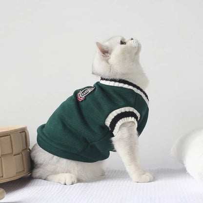 Warm Pullover Sweater for Small Dogs & Cats Winter Pet Clothes