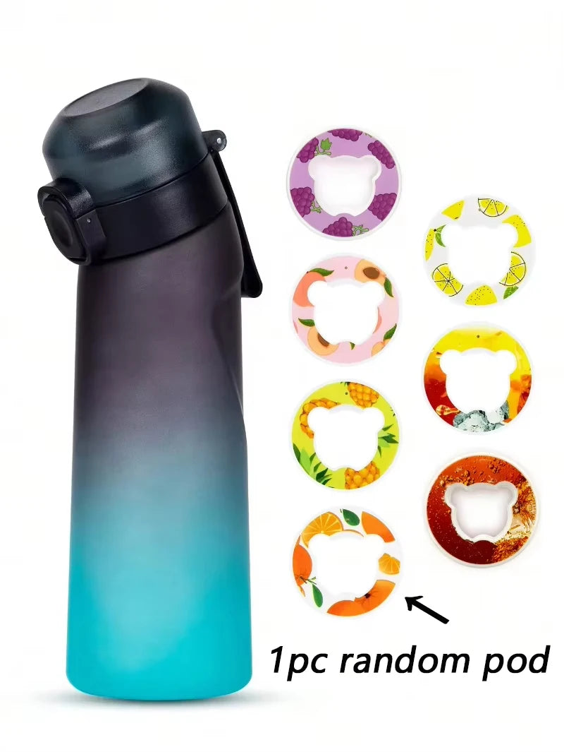 650ml Flavored Sports Water Bottle with Flavor Pod