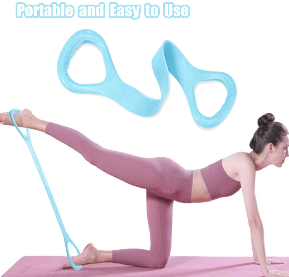8 Piece Fitness Resistance Band Set
