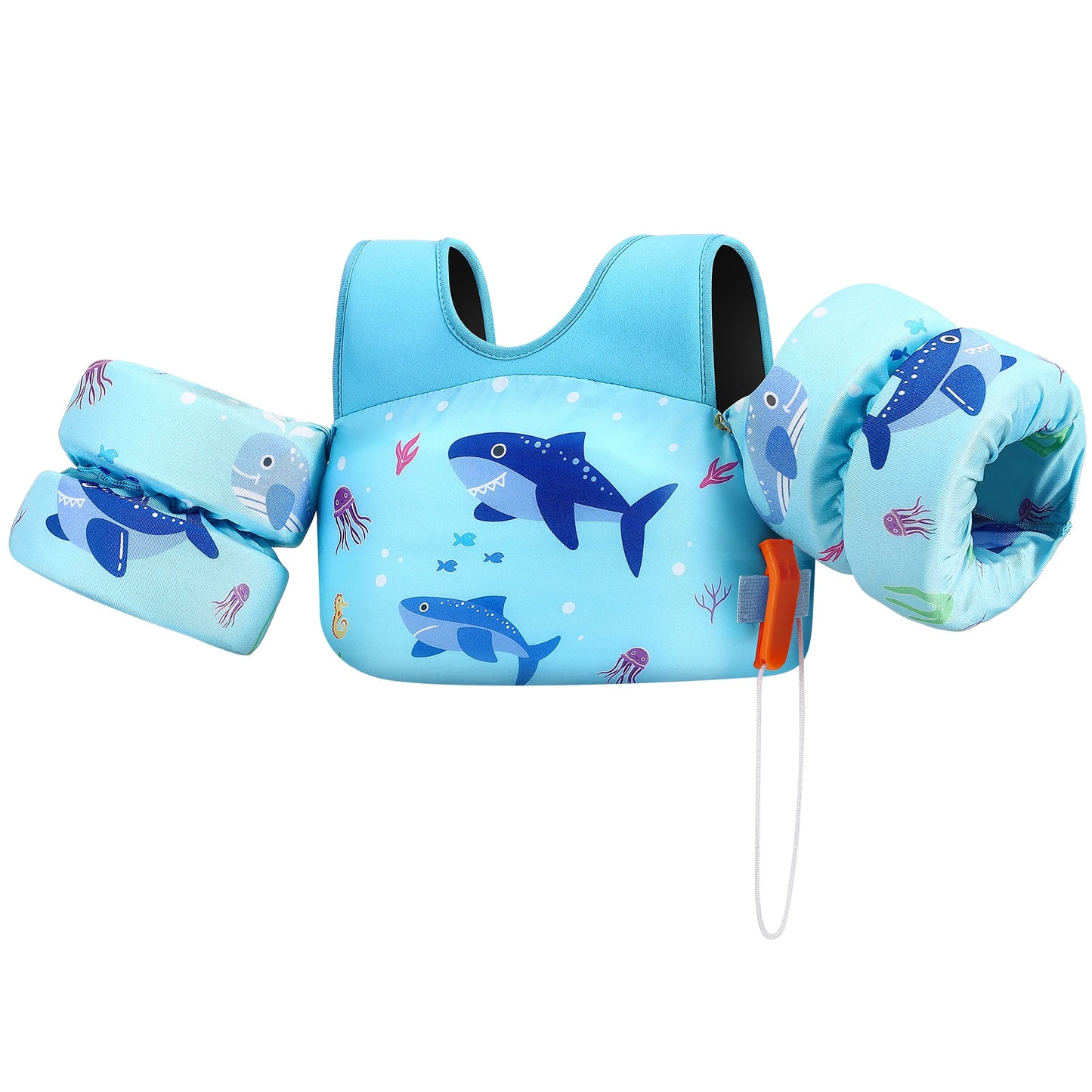 Kids Swimming Life Vest with Whistle Safety Float Jacket for Children