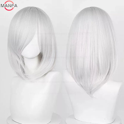 40cm Heat Resistant Anime Cosplay Wig with Bangs