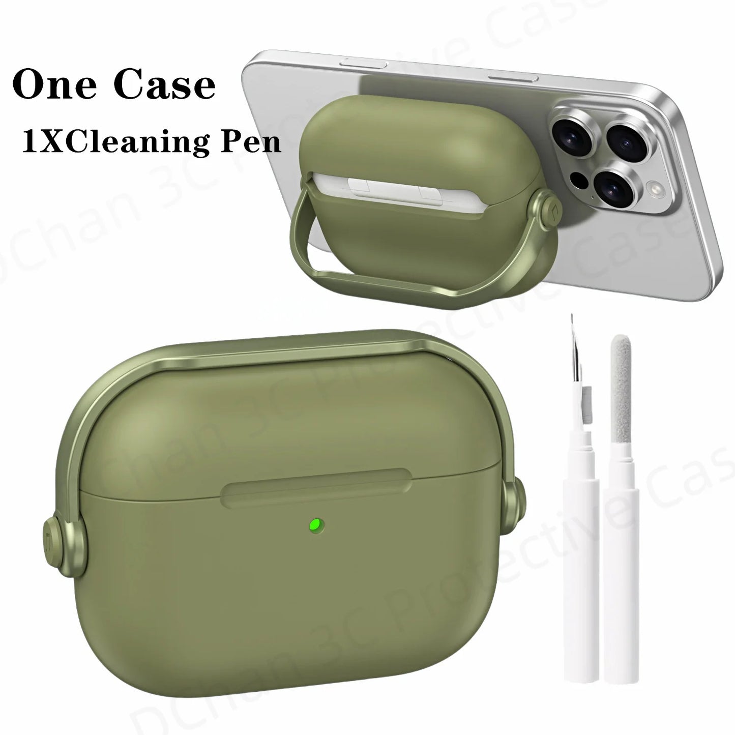Shockproof AirPods Pro 3 and AirPods 4 Case with Lock and Cleaner Kit