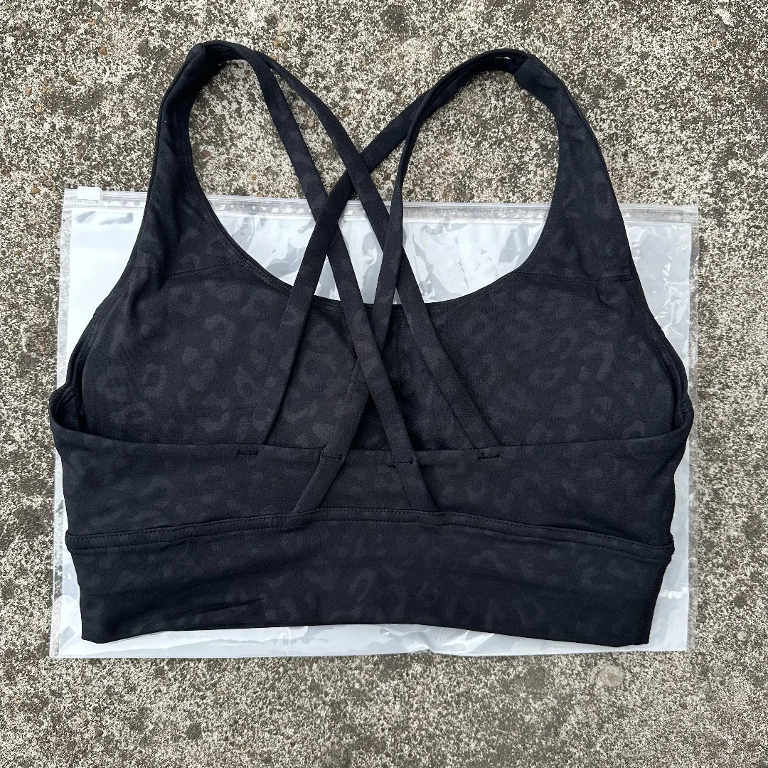 Women's Cross Back Padded High Support Sports Bra