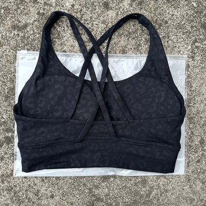 Women's Cross Back Padded High Support Sports Bra