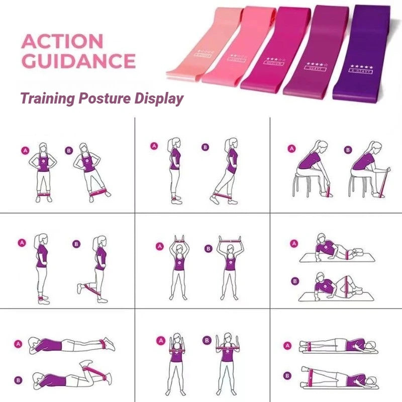 Latex Loop Resistance Band Set for Strength Training