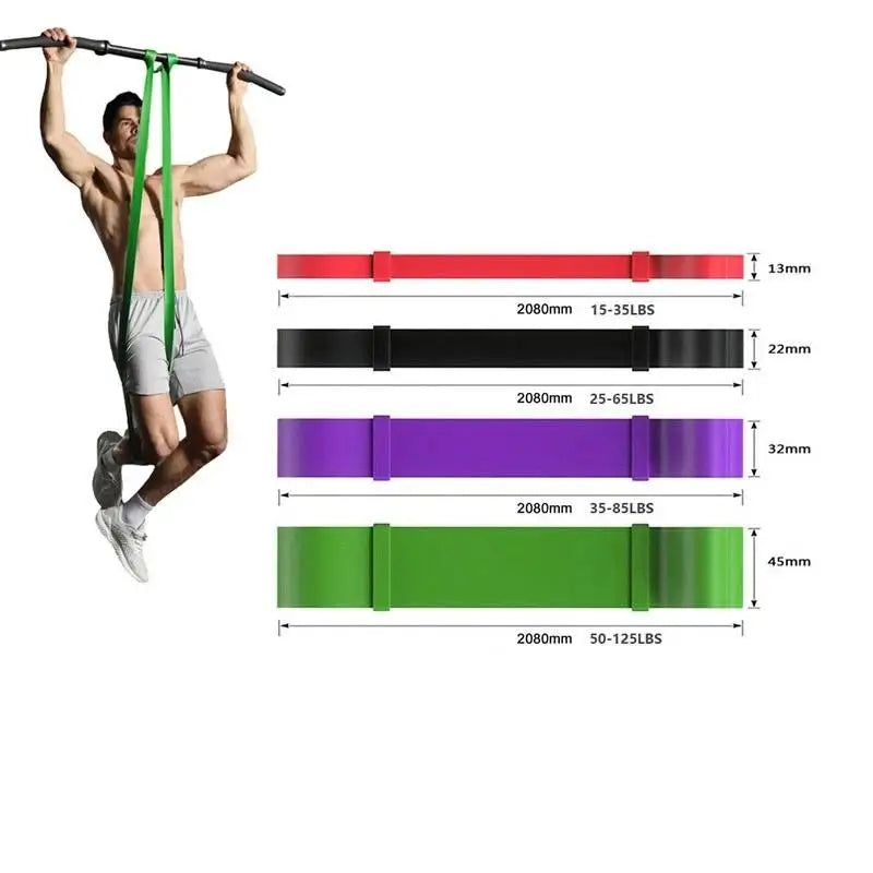 4 Piece Pull Up Assistance Resistance Band Set