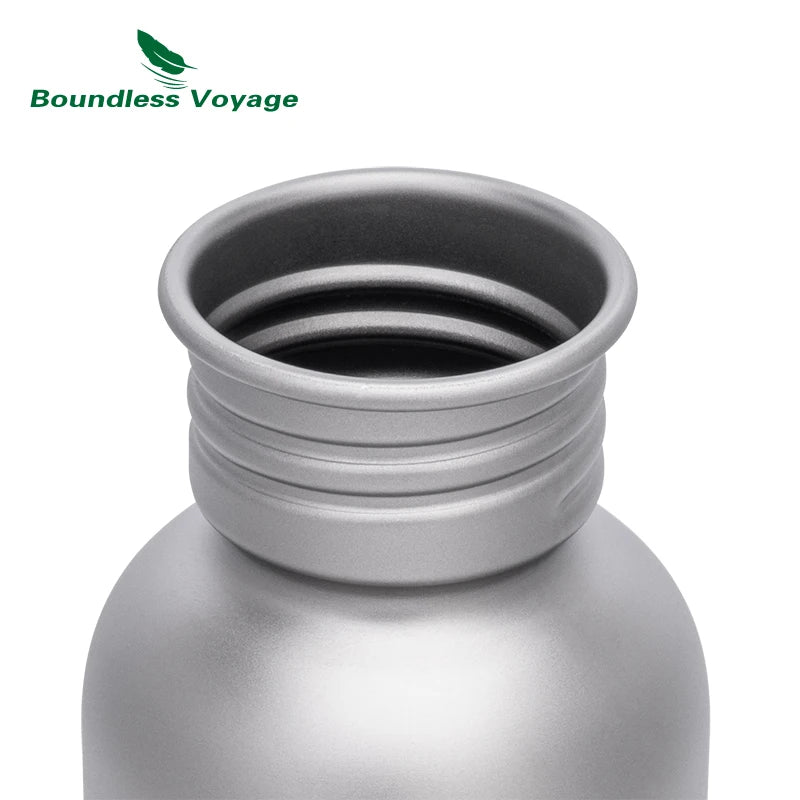 Boundless Voyage Wide Mouth Titanium Sports Water Bottle