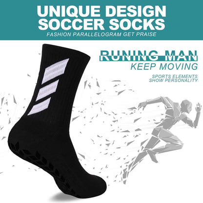 1 Pair Men's Non Slip Football Training Socks