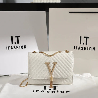 Embroidered Sequin Tassel Crossbody Clutch Bag for Women