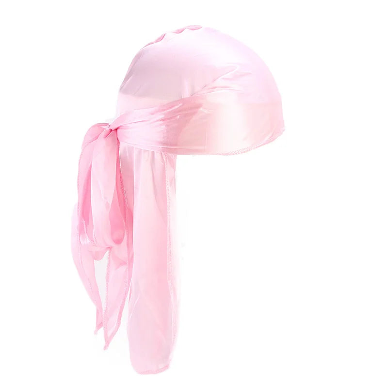 Unisex Silky Long Tail Durag Headwrap