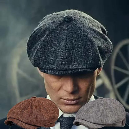Men's Retro Casual Newsboy Beret Cap