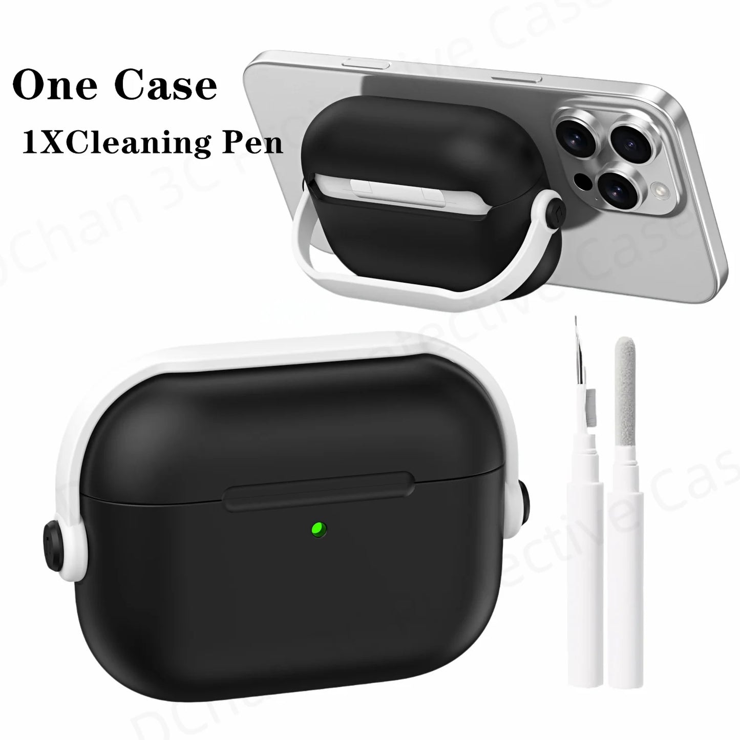 Shockproof AirPods Pro 3 and AirPods 4 Case with Lock and Cleaner Kit