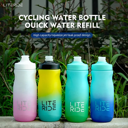 LITERIDE 610ml or 710ml Portable Cycling Water Bottle