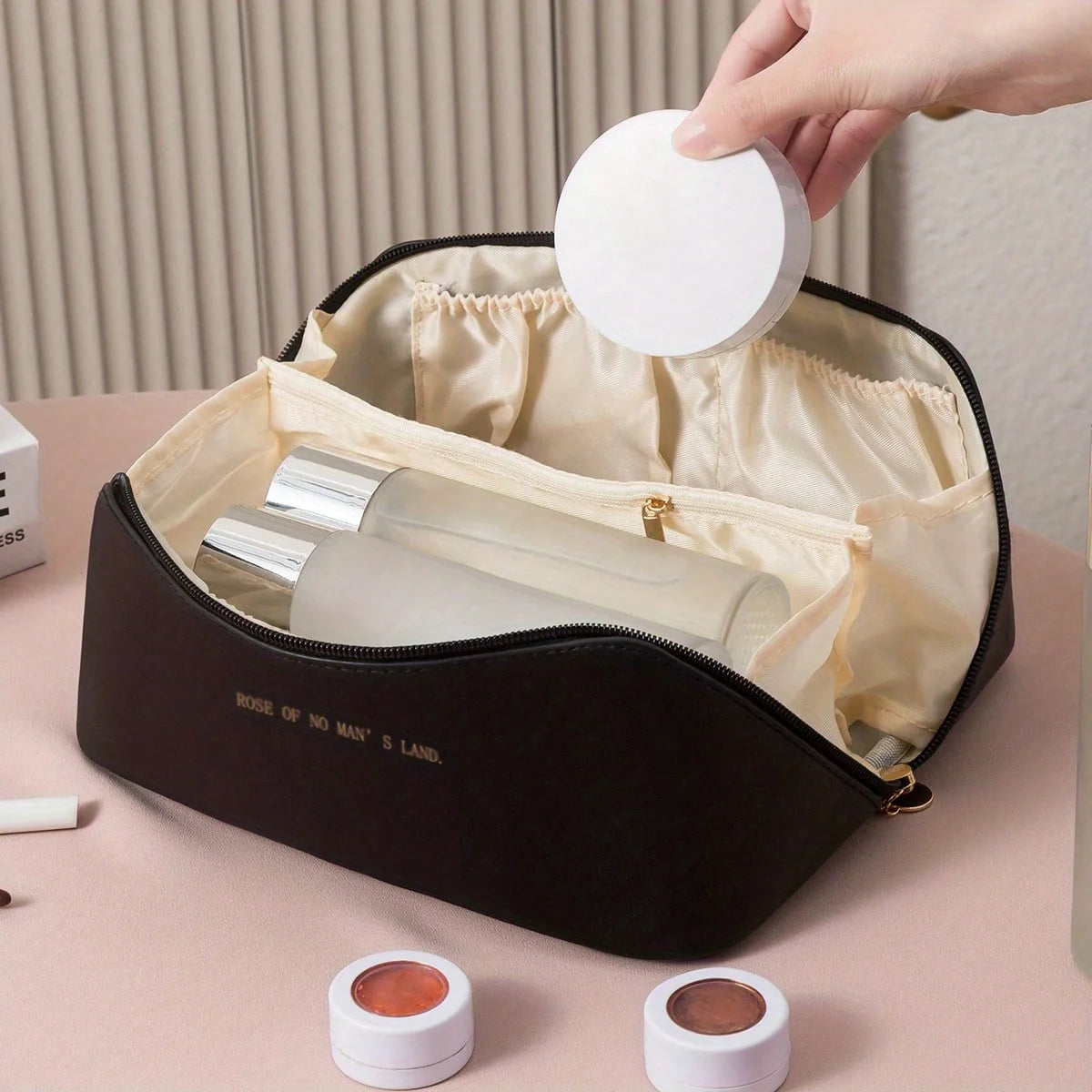Makeup Organizer Bag for Women Travel Cosmetic Storage Case