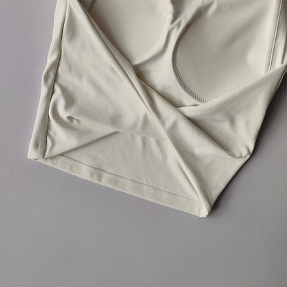Women's Backless Padded Quick Dry Yoga Crop Top