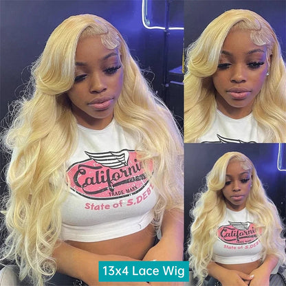 613 Blonde Body Wave 13x6 Lace Front Human Hair Wig