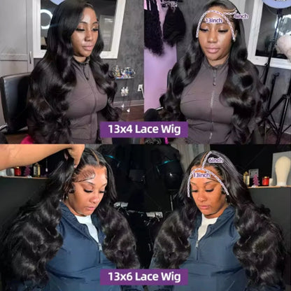 Women's Brazilian Body Wave HD Lace Front Human Hair Wig