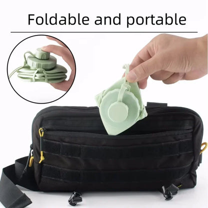 600ml Collapsible Silicone Sports Water Bottle