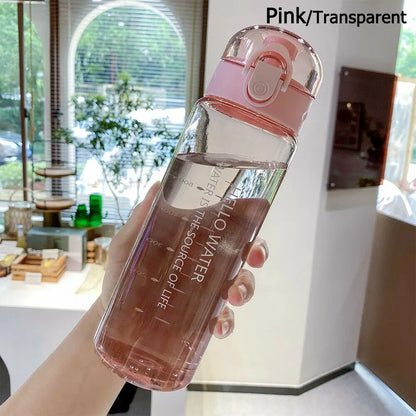 780ml Leak Proof Transparent Sports Water Bottle