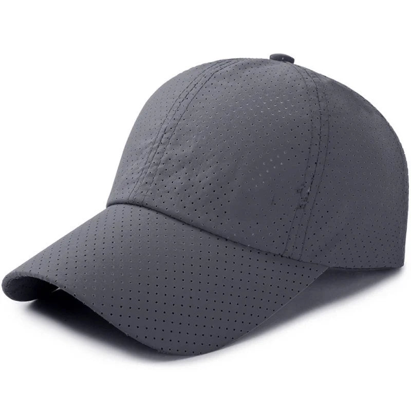 Breathable Mesh Solid Color Baseball Cap for Men & Women