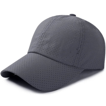 Breathable Mesh Solid Color Baseball Cap for Men & Women