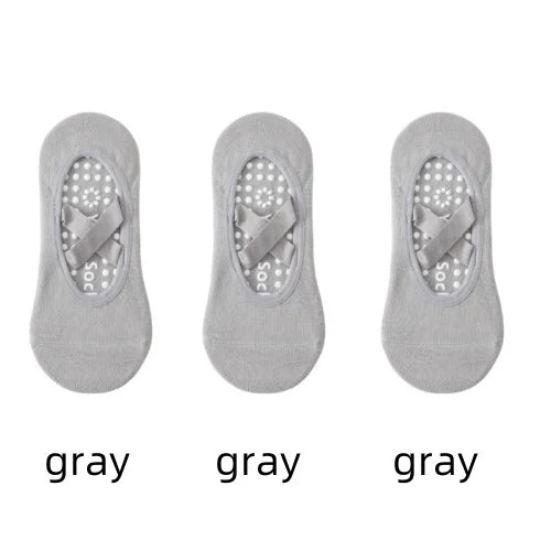 1 or 3 Pairs Women's Anti Slip Yoga Pilates Socks