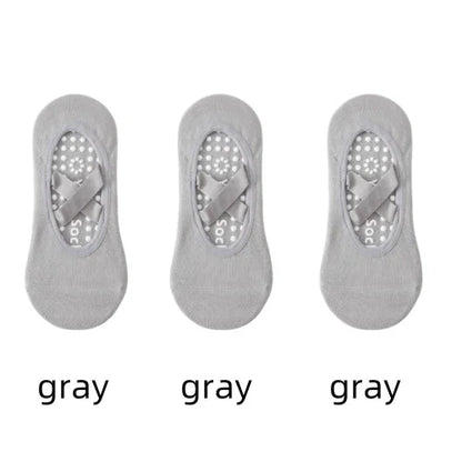 1 or 3 Pairs Women's Anti Slip Yoga Pilates Socks