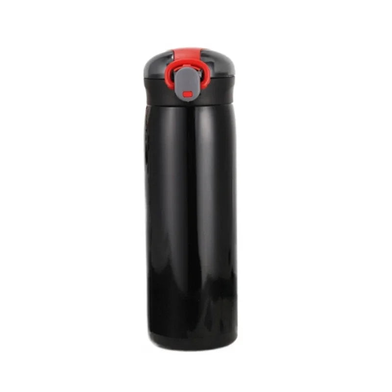 320ml or 460ml Kids Stainless Steel Thermos Bottle with Straw