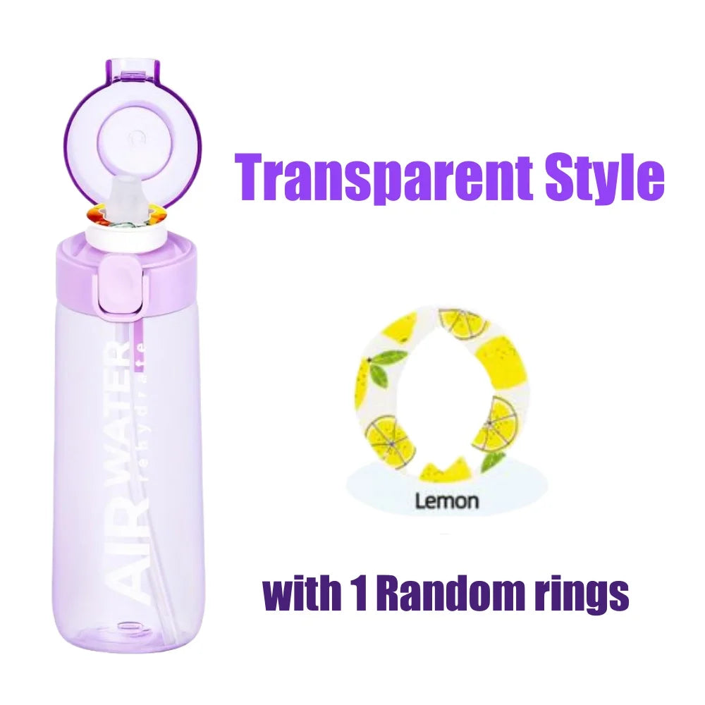 750ml Sports Water Bottle with 7 Fruit Flavor Pods