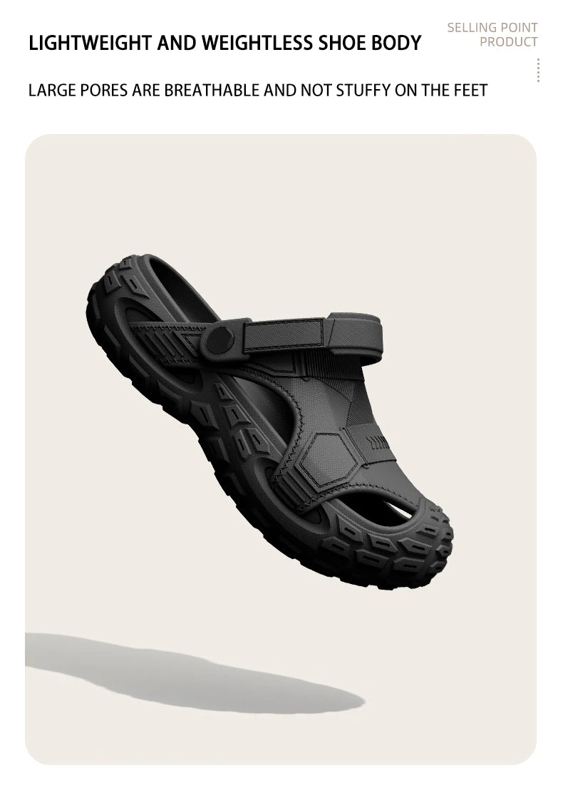 Men’s Breathable Clog Sandals Non Slip Odor Resistant Summer Shoes