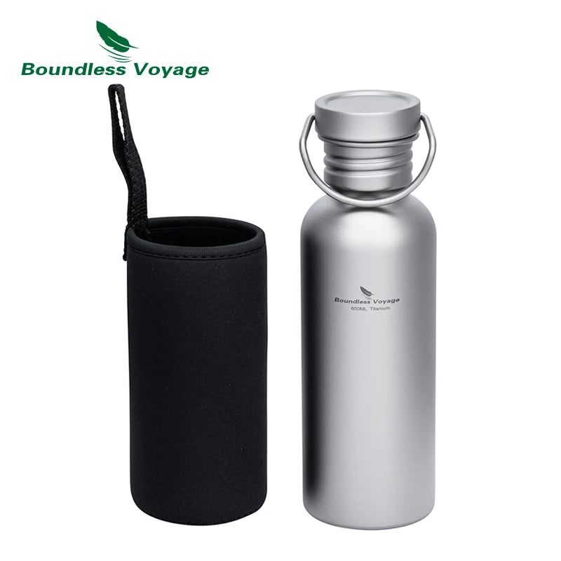 Boundless Voyage Wide Mouth Titanium Sports Water Bottle