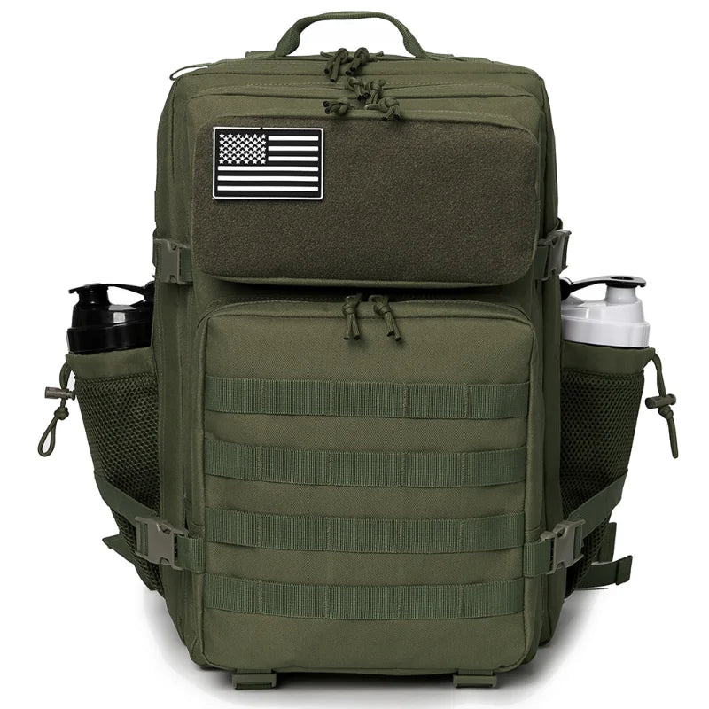 45L MOLLE Tactical Hiking Backpack with Bottle Holder