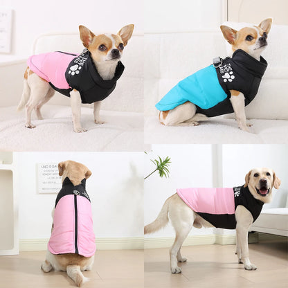 Warm Windproof Winter Dog Jacket for Small & Large Dogs