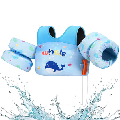 Kids Swimming Life Vest with Whistle Safety Float Jacket for Children