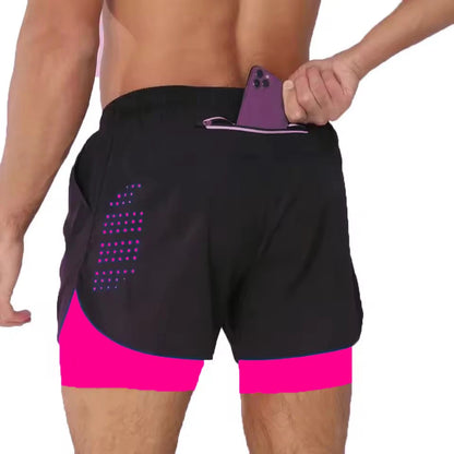 Men's Quick Dry 2 in 1 Running Shorts