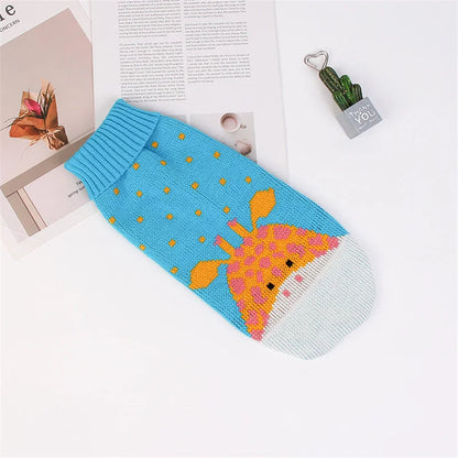 Cute Warm Cat Sweater Pullover for Winter Pet Clothing